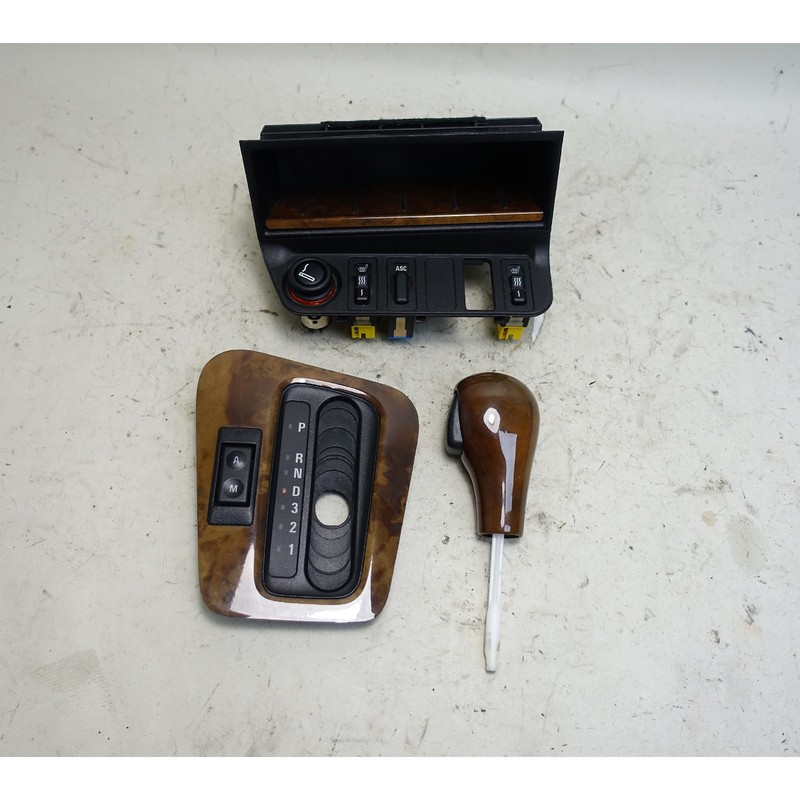 92-99 BMW E36 Sedan Convertible Interior Wood Trim Set Auto Shifter Cubby OEM