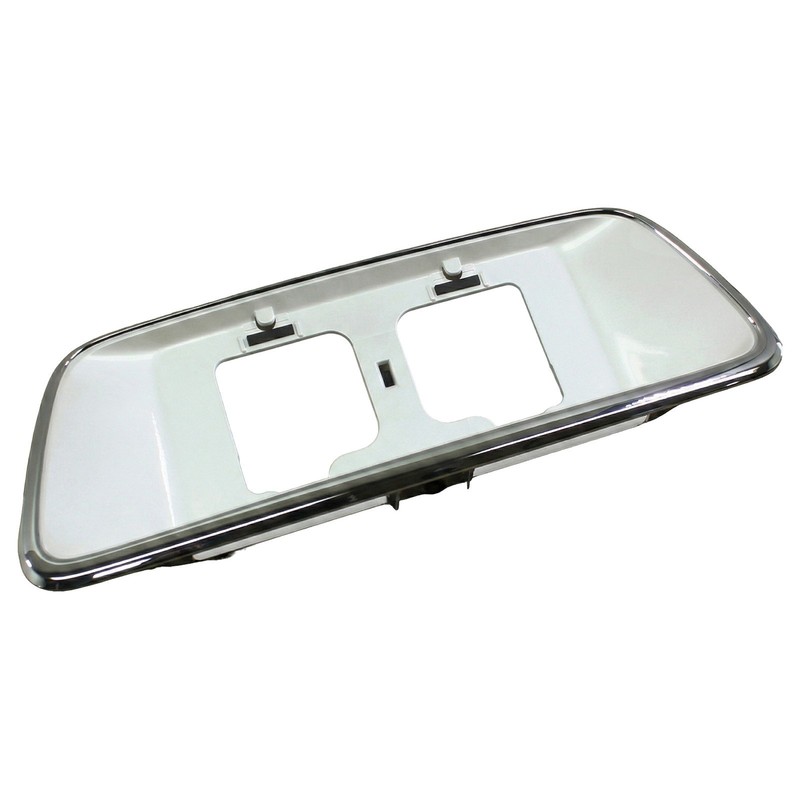 96-98 Acura RL Rear License Plate Garnish White 74890SZ3A00ZC OEM