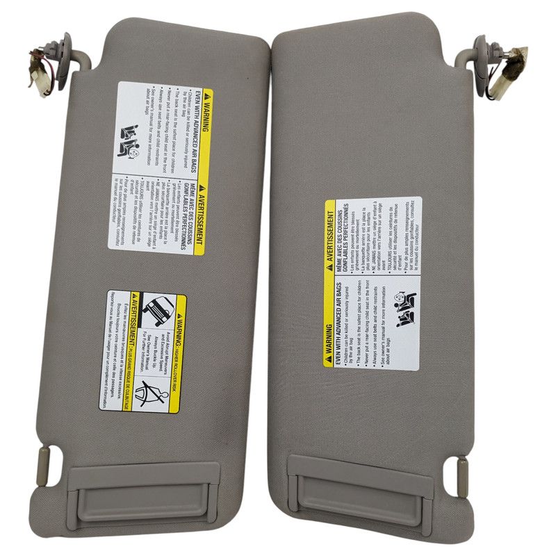 2004- 15 Nissan Titan Armada Infiniti QX56 Set Left &Right Sun Visor Gray OEM