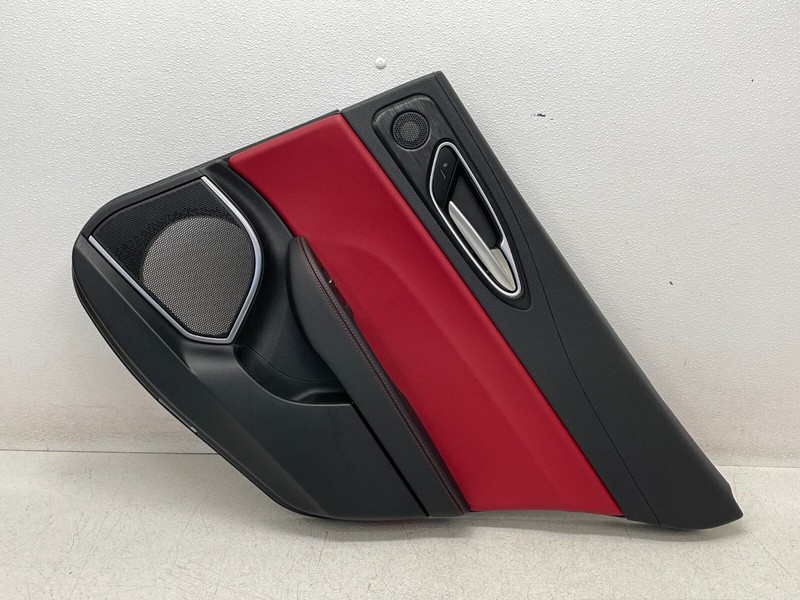 17-22 Alfa Romeo Giulia Rear Right Pass Interior Door Panel Trim Red 1425 OEM