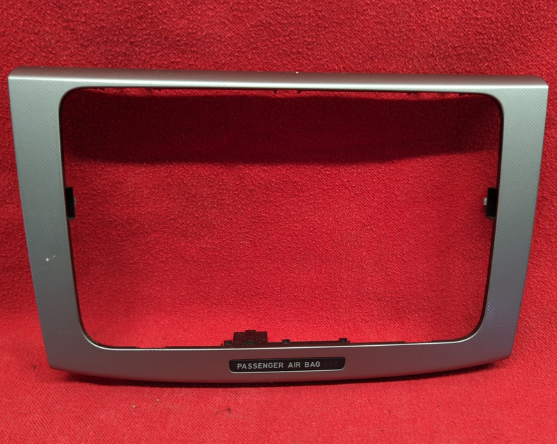 2006 2007 Volkswagen VW Passat Radio Passenger Occupancy Trim Bezel Plate Silver