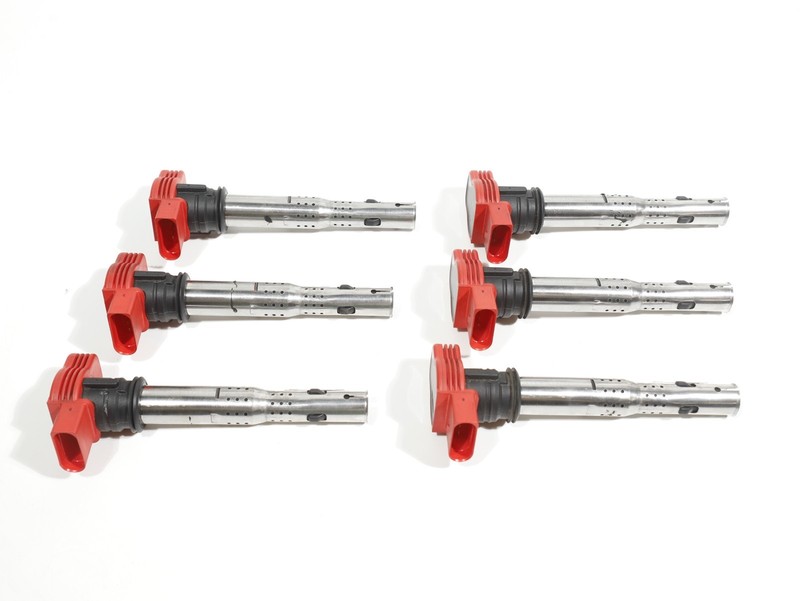 11-18 Audi A8L Quattro A6 A7 Q7 D4 3.0T Engine Ignition Coil Pack Coils Set of 6