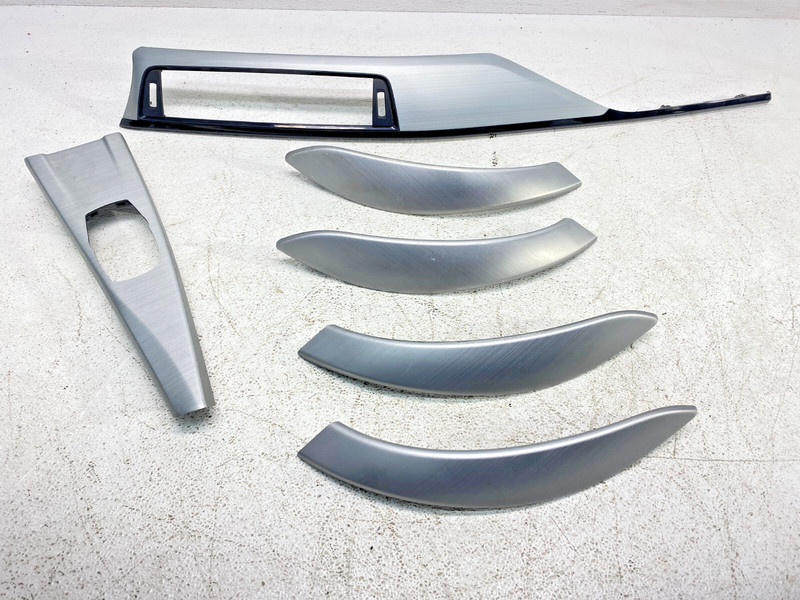 12-18 BMW F30 3 Series Front Rear Aluminum Brushed Silver Interior Trim Set OEM✅