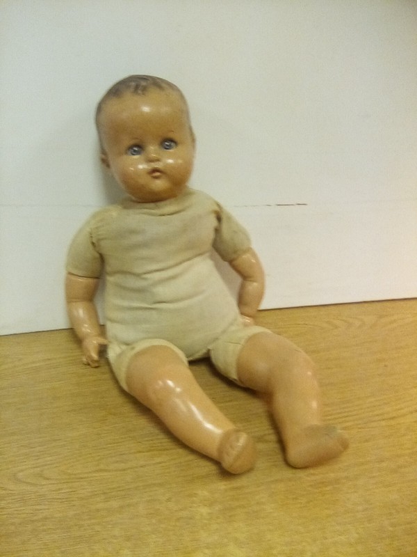 Vintage 1940's Ideal Doll Made In USA 22" Blue Eyes