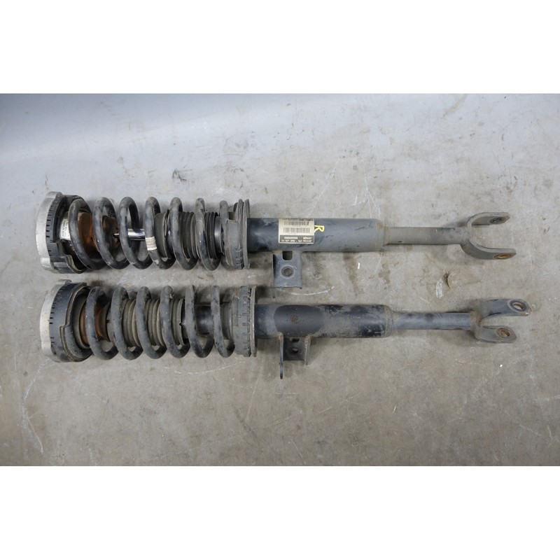 2011-2013 BMW F10 550i Hybrid 5 2WD Front Axle Strut Assembly Pair w Springs OEM