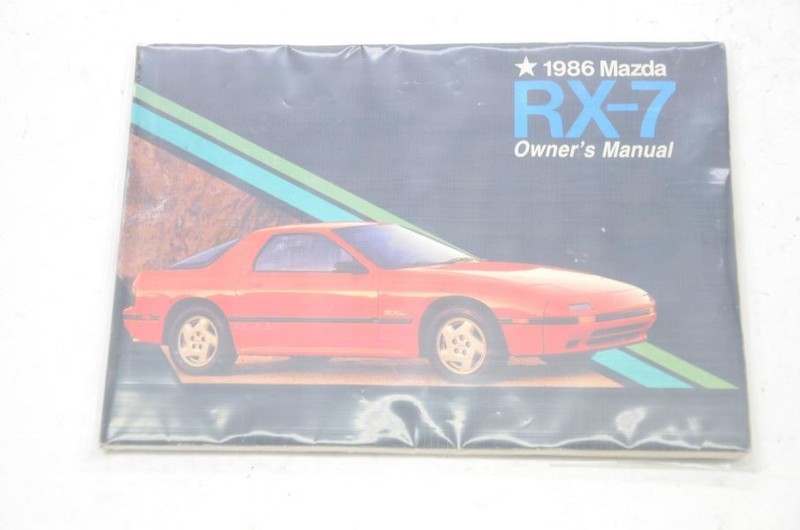 1986 Mazda RX7 FC Owners Manual Guide 9999 95 015C