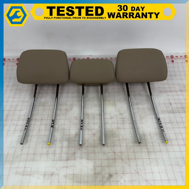 10-16 Mercedes E350 W212 REAR CENTER RIGHT LEFT SEAT HEADREST SET OEM