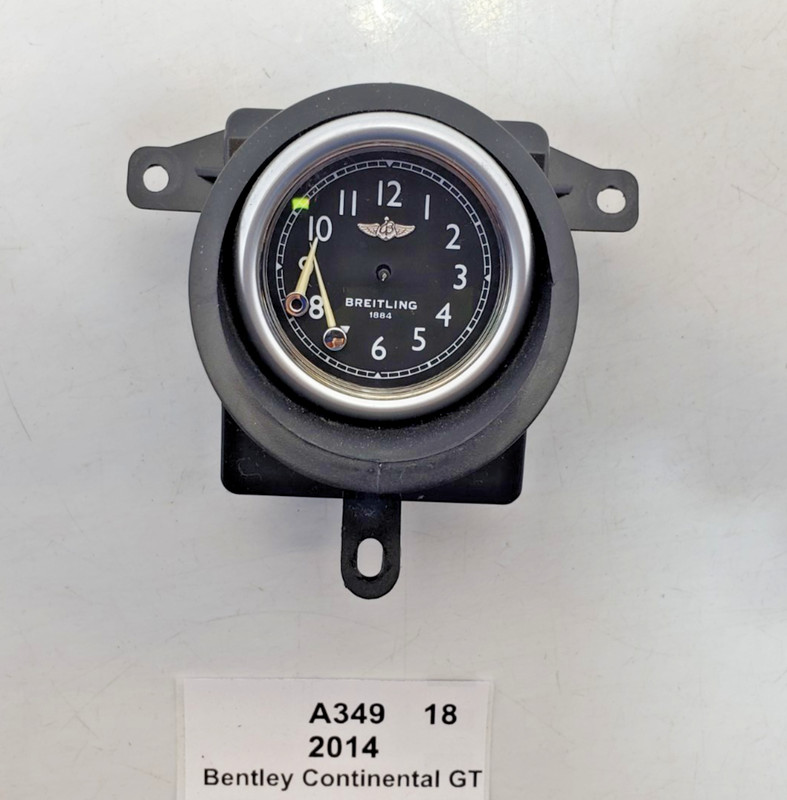 ✅ 12-18 OEM Bentley Continental GT Front Center Dashboard Analog Clock NOTE*