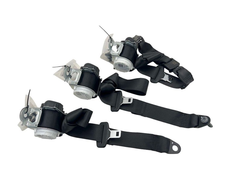 2017-2025 Alfa-Romeo Giulia Rear 2ND Raw Seat Belt Set Of 3 Black