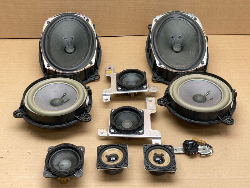2011-2017 INFINITI QX80 AUDIO SOUND SUBWOOFER TWEETER SPEAKER SET OEM LOT707