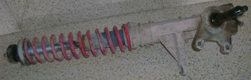 1993 Polaris ATV 350 350L 2x4 W937539 Right Front Shock Hub Carrier Knuckle A9