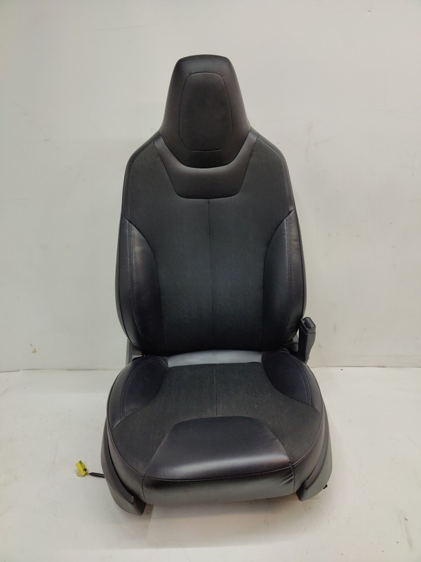 12-15 Tesla Model S Front Right Passenger Cloth Seat Black OEM 27060