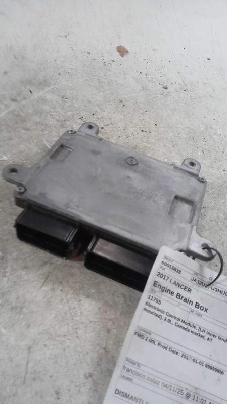 Used Engine Control Module (ECM) fits: 2017 Mitsubishi Lancer Electronic Control