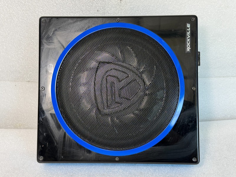 Rockville RW10CA 10" 800 Watt Slim Low Profile Active Powered Car Subwoofer Sub