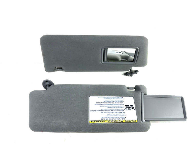 2005-2015 Toyota Tacoma Cloth Sun Visors Set Pair Left & Right Gray Cloth OEM