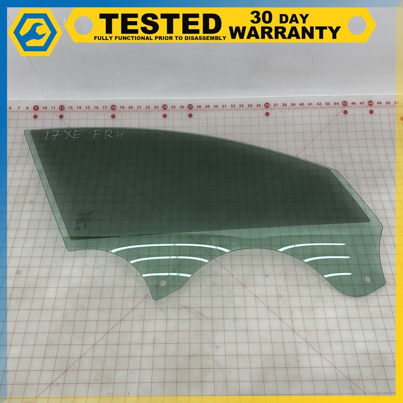 17-20 JAGUAR XE FRONT RIGHT PASSENGER SIDE DOOR WINDOW GLASS OEM