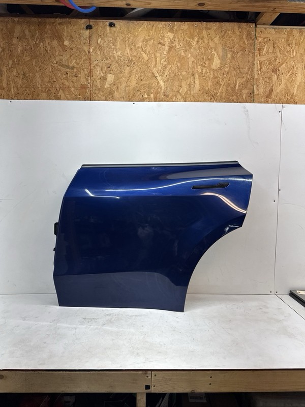 21-24 Tesla model Y rear left driver side door shell blue 43024