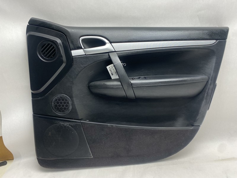 2008 PORSCHE CAYENNE FRONT PASSENGER SIDE INTERIOR DOOR PANEL TRIM BLACK OEM