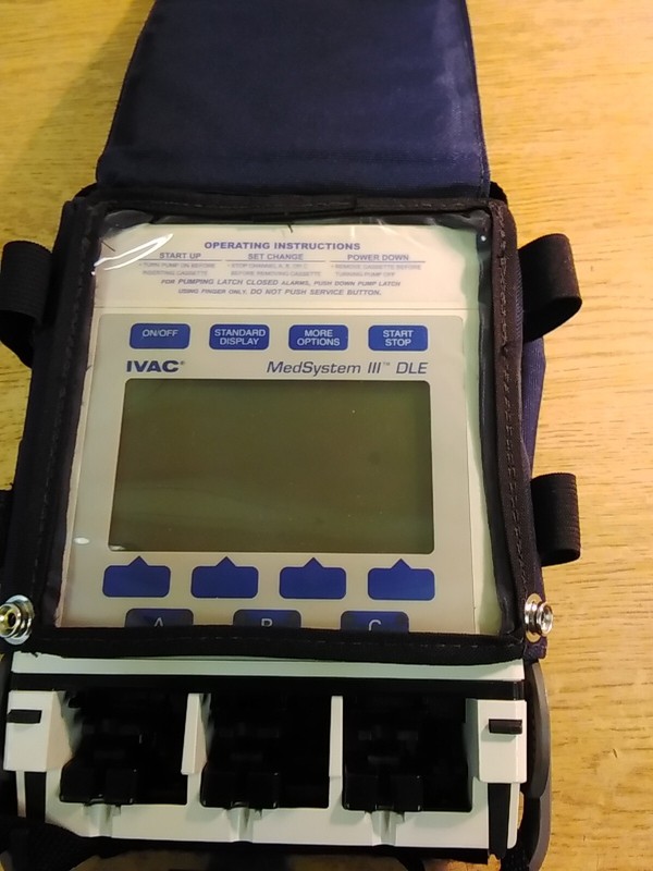 Ivac MedSystem lll 2865B Series Multi-Channel Infusion System W/ Soft Case