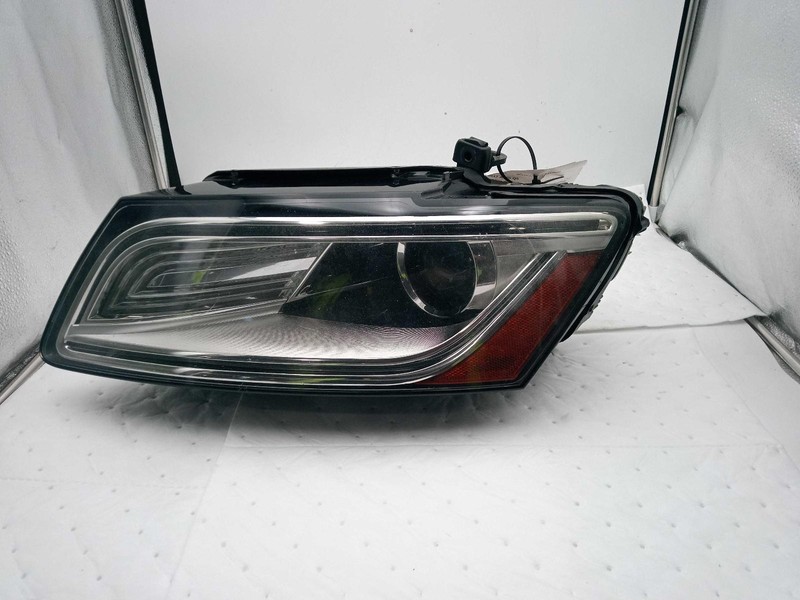 2017 Audi Q5 Left Headlight Assembly - Used, Silver, Deep Scratches, Cracks