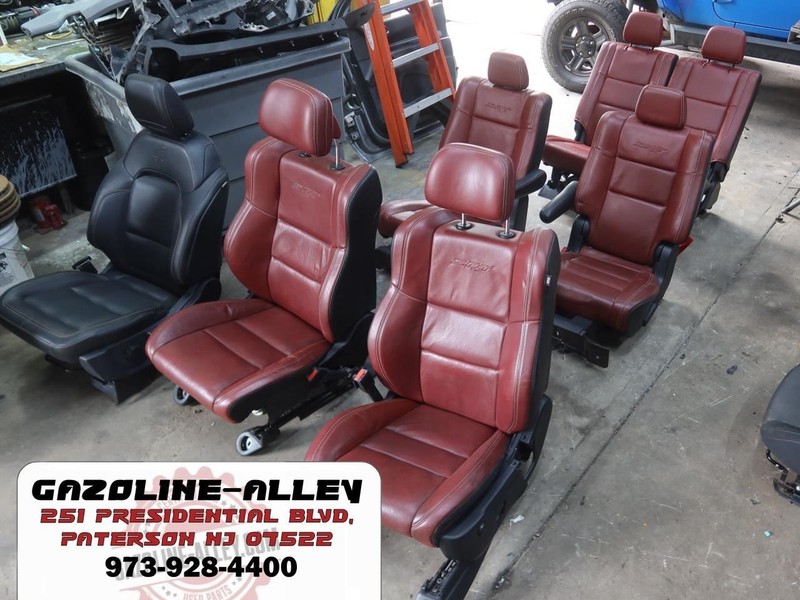 2018 Dodge Durango SRT OEM Red Leather Seat Seats Set Complete Front Rear
