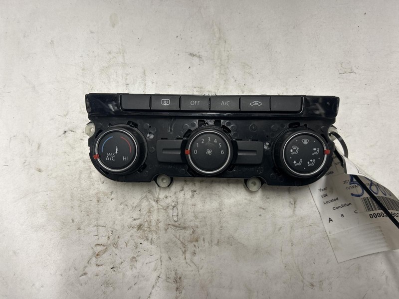 2014 VOLKSWAGEN PASSAT Heat AC Controller single zone 561907426BZJU OEM 13