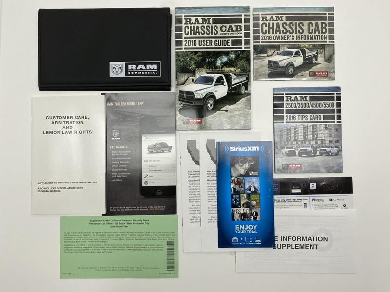 Owners Manual 2016 Dodge Ram Chassis Cab 3500 4500 5500 86681