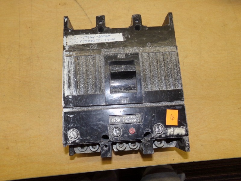 GE TJJ436175 175 Amp 3-Pole 600V Circuit Breaker *FREE SHIPPING*