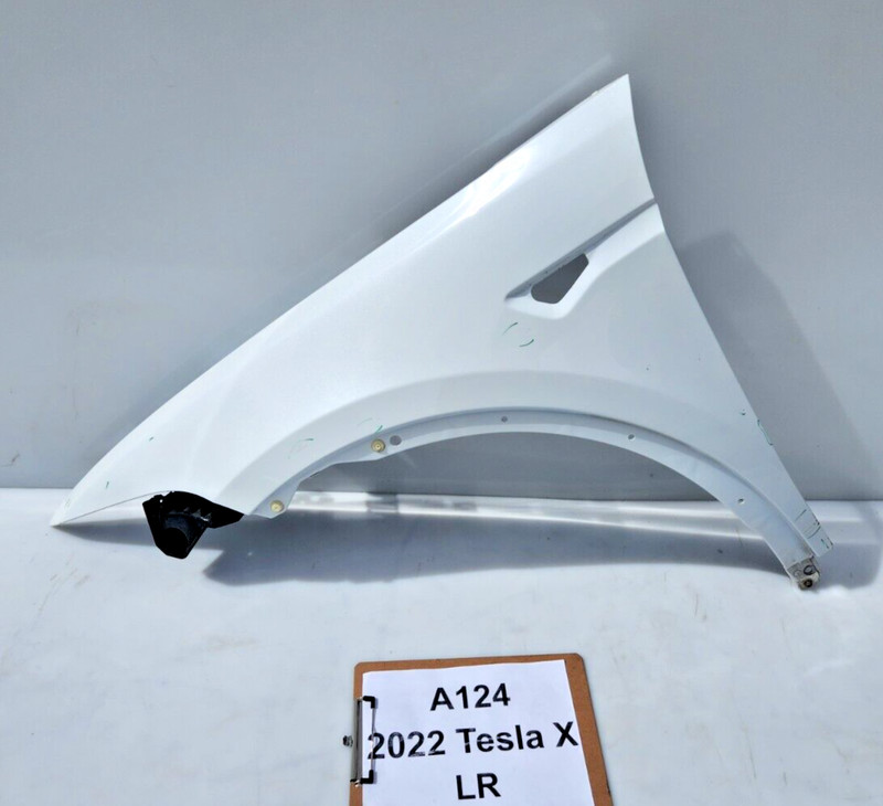 ✅ 2021-2023 OEM Tesla Model X Front Left Driver Side Fender Panel White PPSW