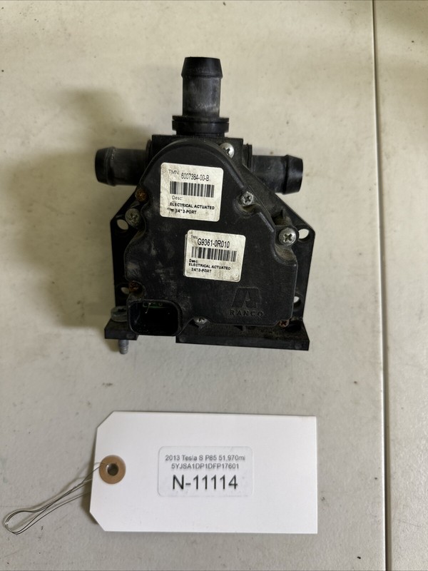 Tesla Model S OEM 3 Way Coolant Valve Actuator 6007384-00-B 11114 B32