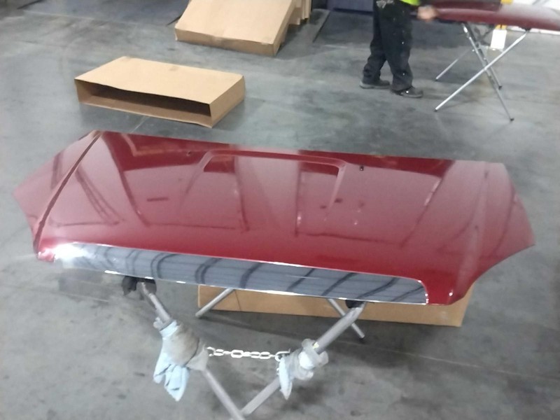 2010 GMC Acadia Hood Panel Red OEM 22807862 Used 4DR SUV 116K Miles