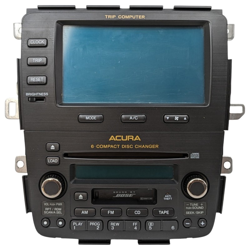 04-06 ACURA MDX Trip Display Screen AC Clock Radio CD Player Disc Changer OEM