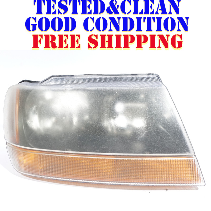 1999 - 2004 JEEP GRAND CHEROKEE RIGHT PASSENGER SIDE HEADLIGHT LAMP OEM