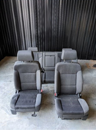 2014-2019 SILVERADO SIERRA 1500 FULL SEAT SET; FRONT REAR BLACK CLOTH
