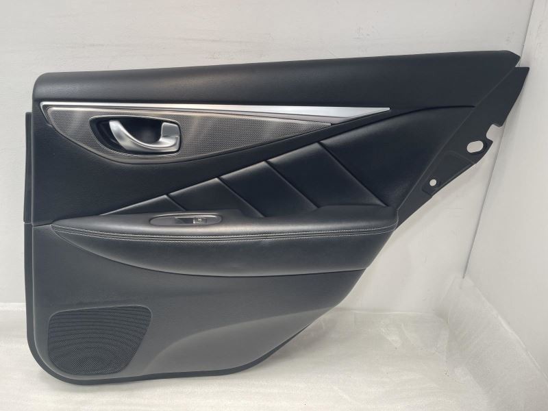 2014-2018 INFINITI Q50 RIGHT PASSENGER REAR DOOR PANEL BLACK W/SILVER TC:G 26536