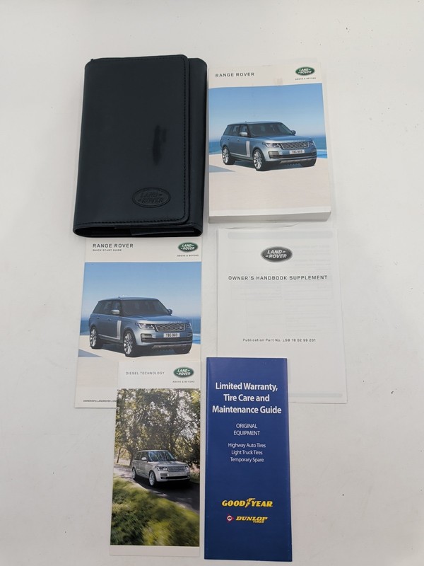 2020 Range Rover Land Rover Owners Manual - SET Full Size Autobiography V8