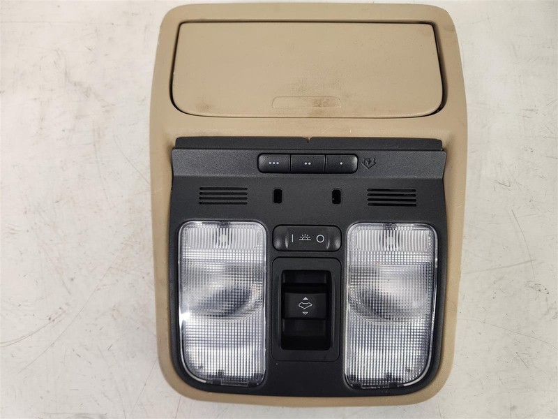 2007 - 2009 Acura Mdx Roof Overhead Console Tan + Lights Base