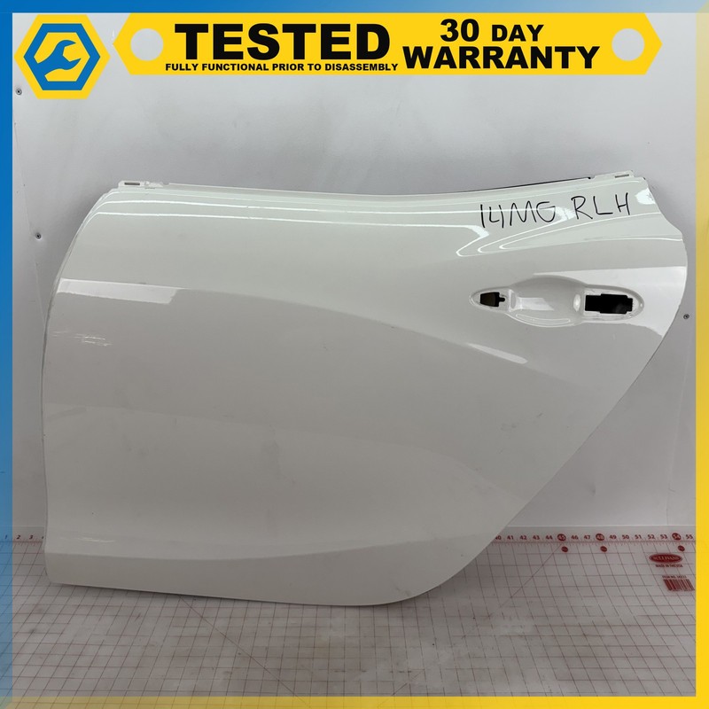 14-17 MASERATI GHIBLI REAR LEFT DRIVER SIDE DOOR SHELL PANEL White OEM