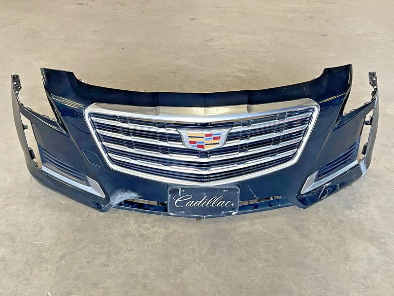 ⭐2016-2019 CADILLAC CTS COMPLETE FRONT BUMPER COVER BLACK W/ GRILL OEM LOT2583