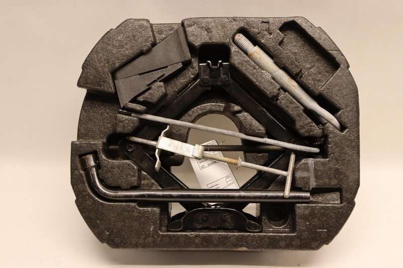 2010-2015 JAGUAR XF XFR XFR-S SPARE WHEEL JACK LIFT TOOL KIT W/ HOLDER OEM