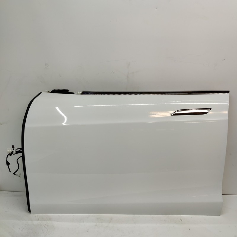 12-15 Tesla Model S Front Driver Side Door Shell Panel Left LH White N-25033