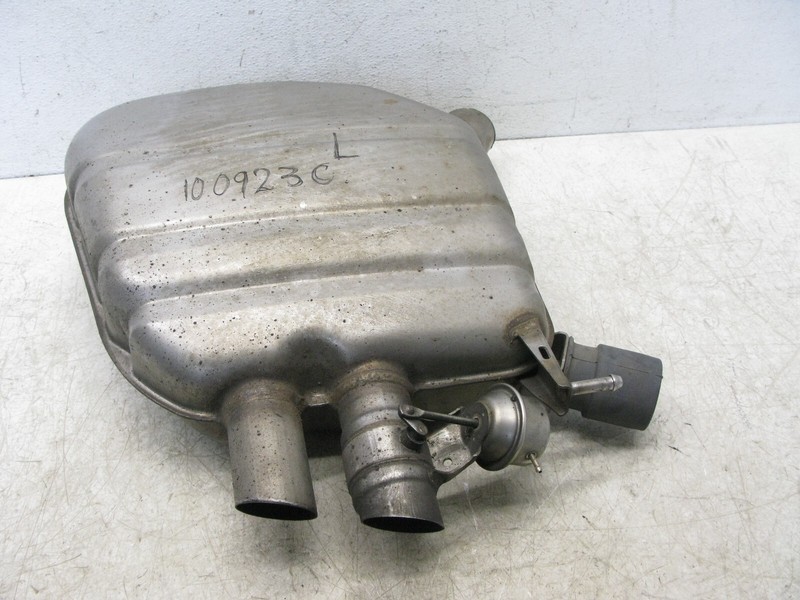 13-15 BMW F01 F02 750i 750Li EXHAUST MUFFLER RESONATOR REAR LEFT OEM 100923C