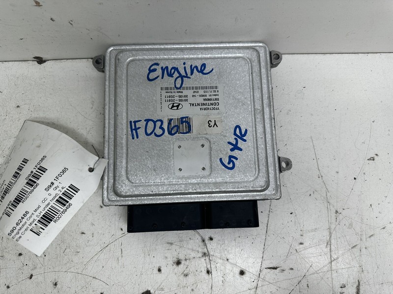 2011-2015 Hyundai Sonata 2.4L Hybrid VIN 4 8th digit ECU ECM PCU PCM processor