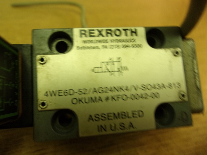 Rexroth 4WE60-52/AG24NK4/V-S043A-813 Valve *FREE SHIPPING*