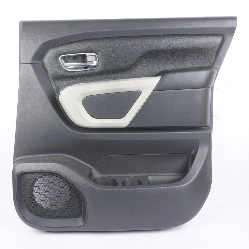 2019 - 2021 NISSAN TITAN REAR RIGHT SIDE DOOR TRIM COVER PANEL BLACK OEM