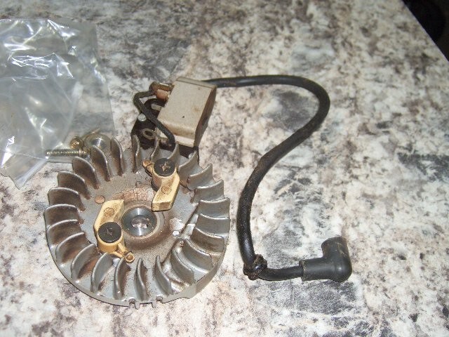 McCulloch 610 pm coil and flywheel chainsaw partonly bin 736