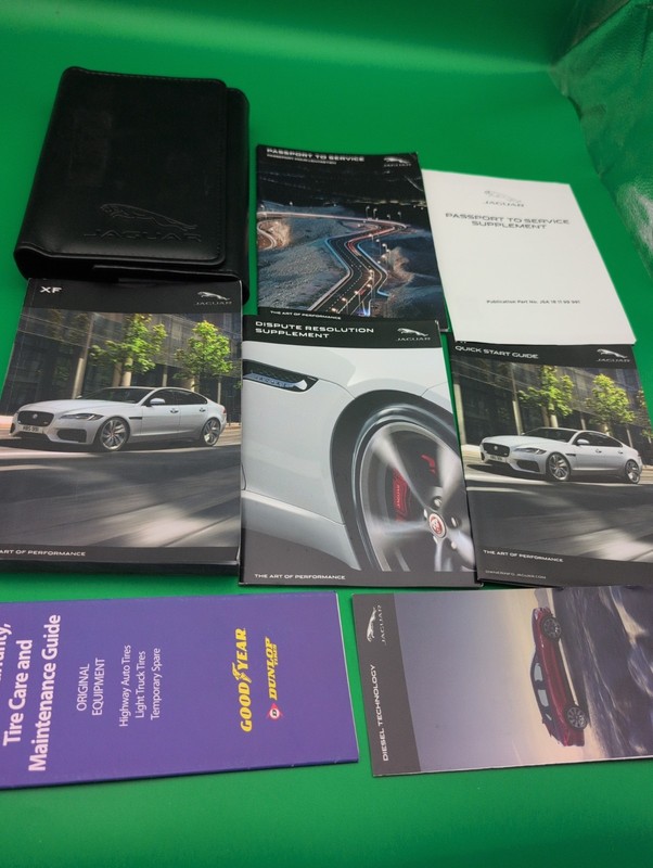 2019 Jaguar XF Owners Manual Original Set With Case Quick Start Guide