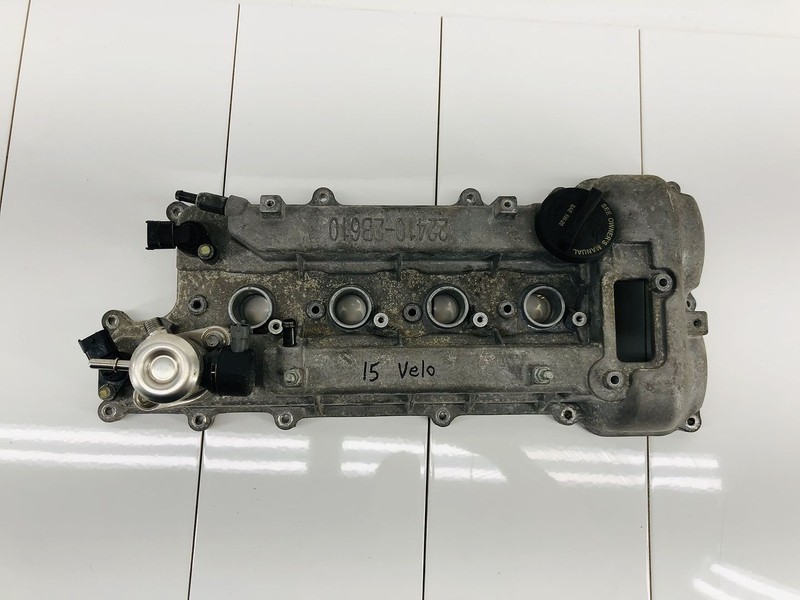 12-17 HYUNDAI VELOSTER 1.6L L4 GAS 16V ENGINE MOTOR UPPER VALVE COVER OEM