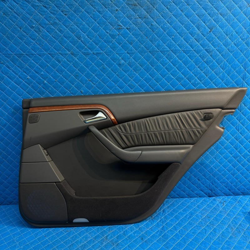 00-06 MercedesW220 S500 S430 Rear Right Passenger Door Panel Black A2207302470