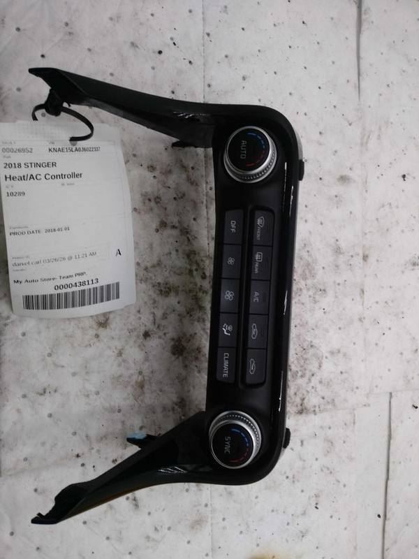 2018-2022 KIA Stinger A/C Selector Switch OEM 97250J5000 Black Used 109K Miles